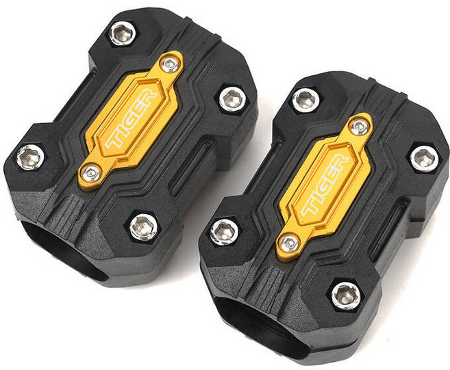 트라이엄프 Tiger 800 900 GT PRO 랠리 호랑이 1200 익스플로러 1050 오토바이 악세사리 엔진 가드 범퍼 보호대 트림 블록, 1개, Gold TIGER