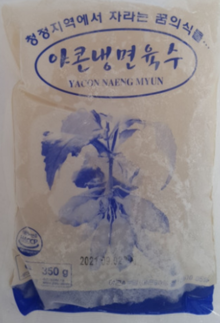 한상가득 야콘육수 350g 냉면 묵사발, 1개