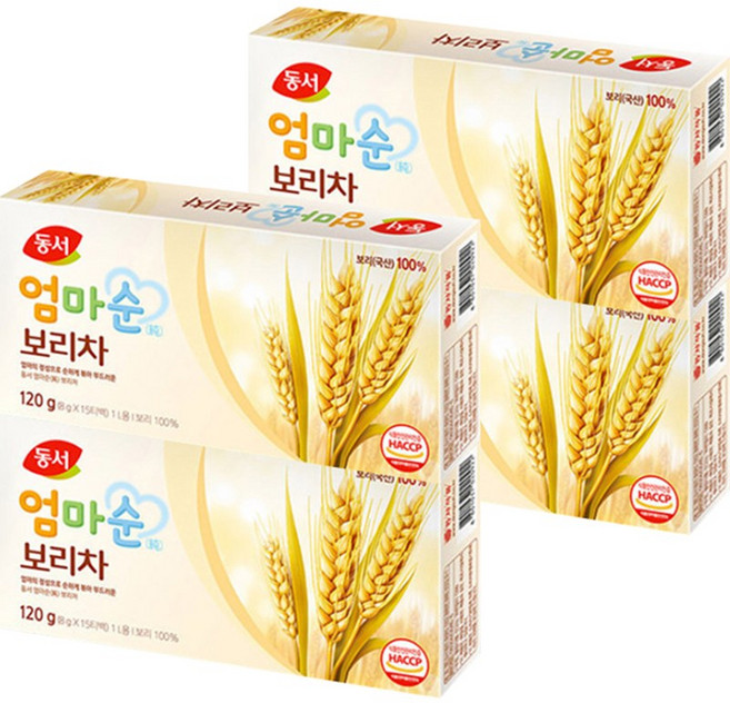 동서 유아용 보리차 15T x 4개, 15개입, 8g