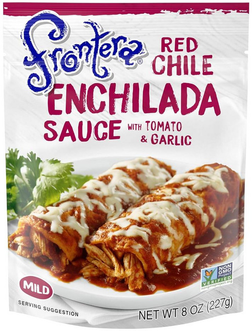 Frontera 레드 칠리 마일드 엔칠라다 소스 (구운 토마토와 마늘을 곁들인 멕시칸 레스토랑 스타일 소스), 1개, 227g