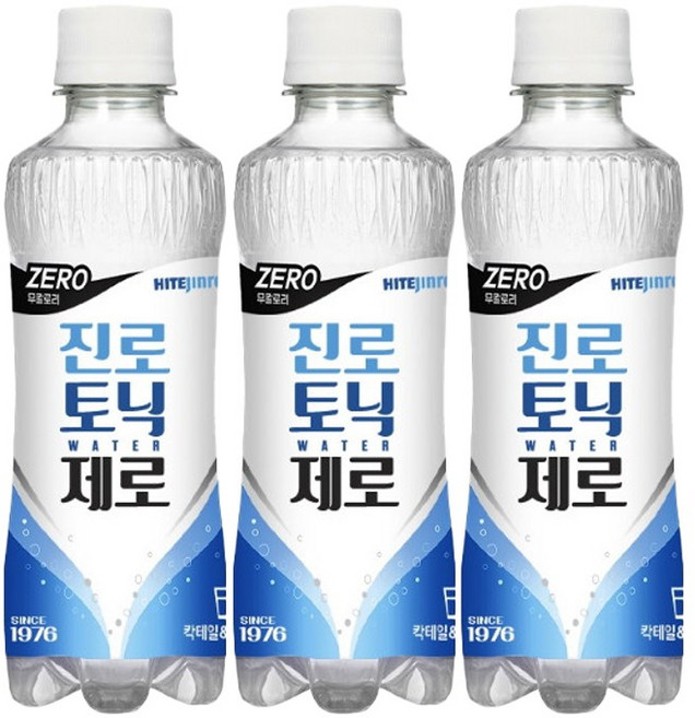하이트진로 제로 토닉워터 300m, 300ml, 3개