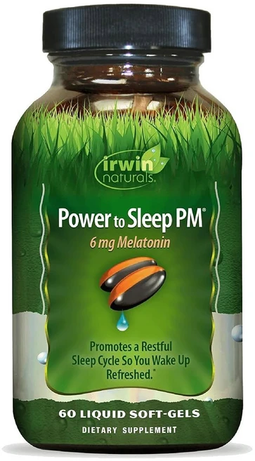 어윈 내추럴스 파워 투 슬립 PM - 60 액상 소프트 젤 아쉬와간다 발레리안 루트 & L-테아닌 6mg 함유 30인분, 1개, 30회분 - 쿠팡