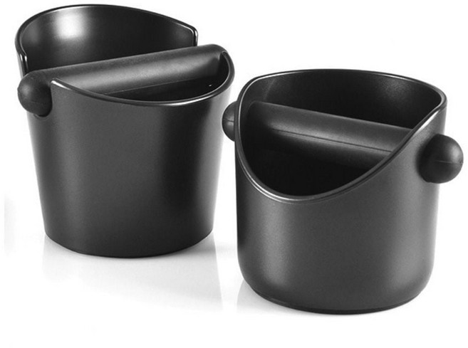 키밍 커피 찌꺼기 정리통 탬퍼 수납함 fra+74964Qu, 블랙 B