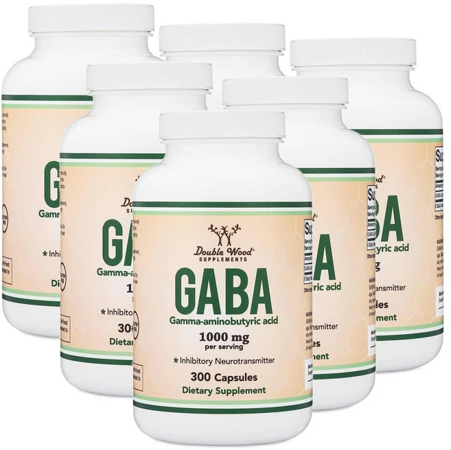 더블우드 가바 1000mg 캡슐 Double Wood GABA, 300정, 6개 - 쿠팡