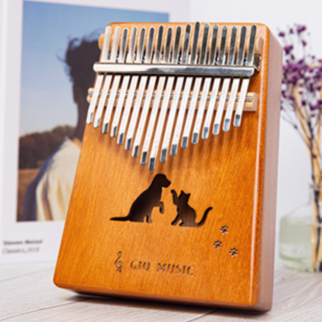 지오뮤직 마호가니 코아 베벨컷 17음계 칼림바 풀세트, 24.MAD-01(강아지), 1개