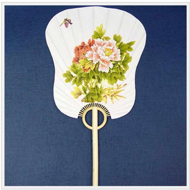 핸디몰 냅킨공예 냅킨부채 만들기DIY, 냅킨 꽃부채(딸기)