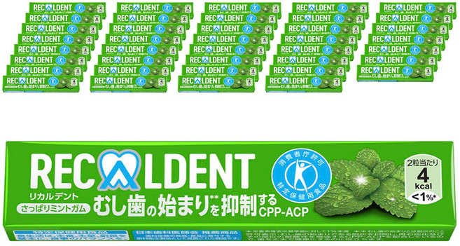 Recaldent 清爽薄荷口香糖, 40個