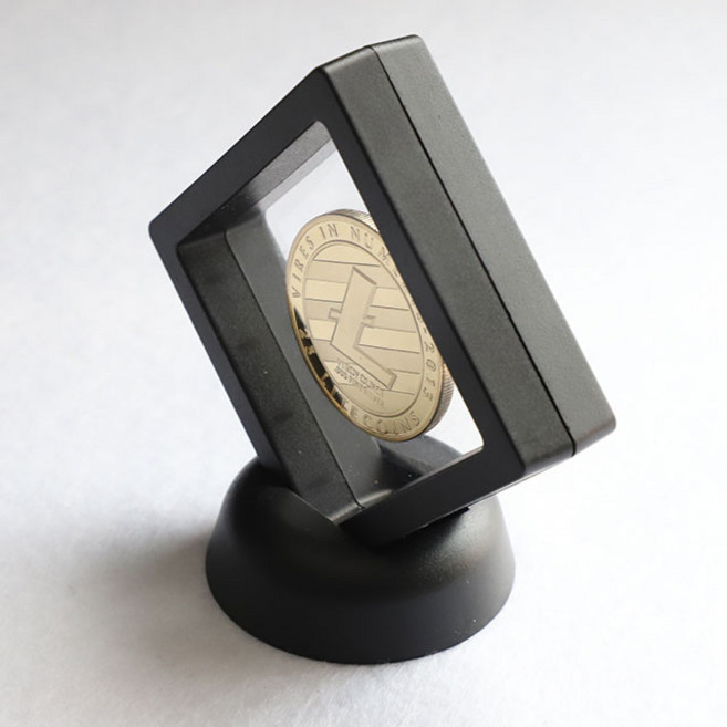 9. 비트코인 주화 장식케이스 (스탠드형), 단품