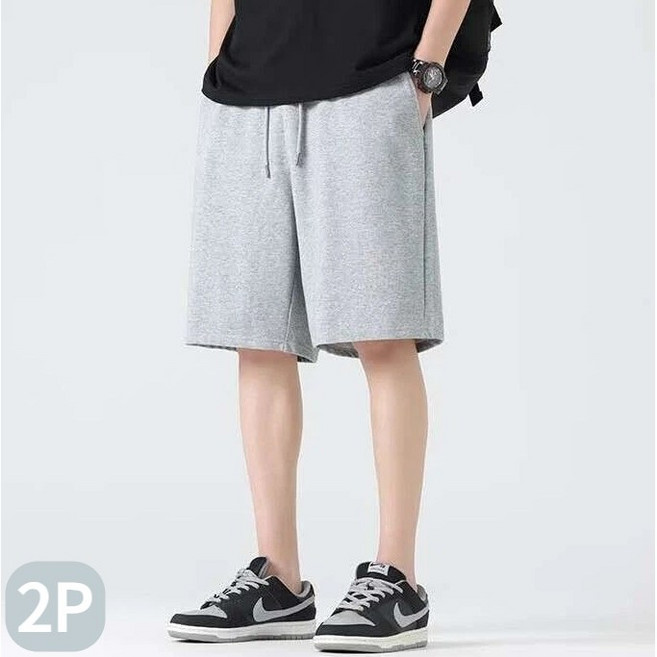 깜지호호 1+1 남여공용 데일리 와이드 트레이닝 여름용 밴딩 반바지