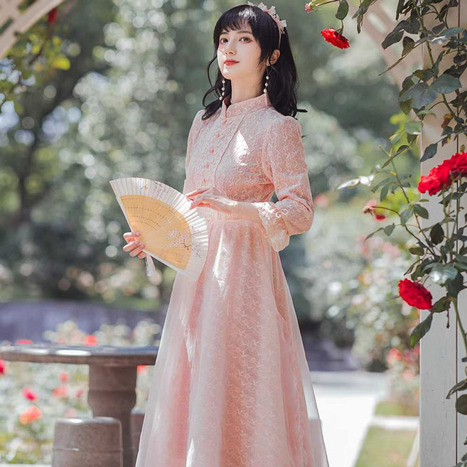 레트로 드레스 공주풍 개화기 컨셉 원피스 서양 코스프레 복고 경성 의상 의복 축제 여행