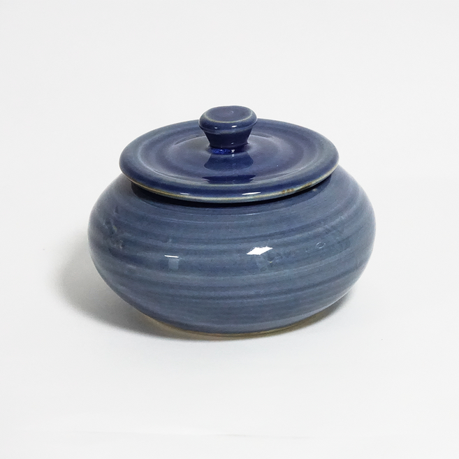 돈과 재물복이 들어오는 도자기 미니 요강, 블루(단일, 1개