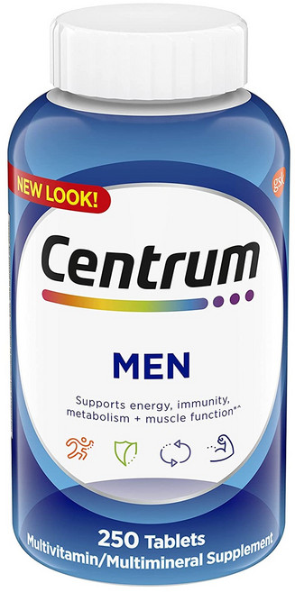 Centrum 센트룸 남성용 멀티비타민 250정, 1개