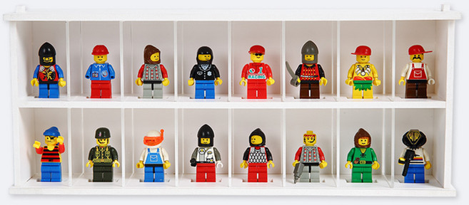 ATB 미니 피규어 레고 전시 케이스 화이트, 1개