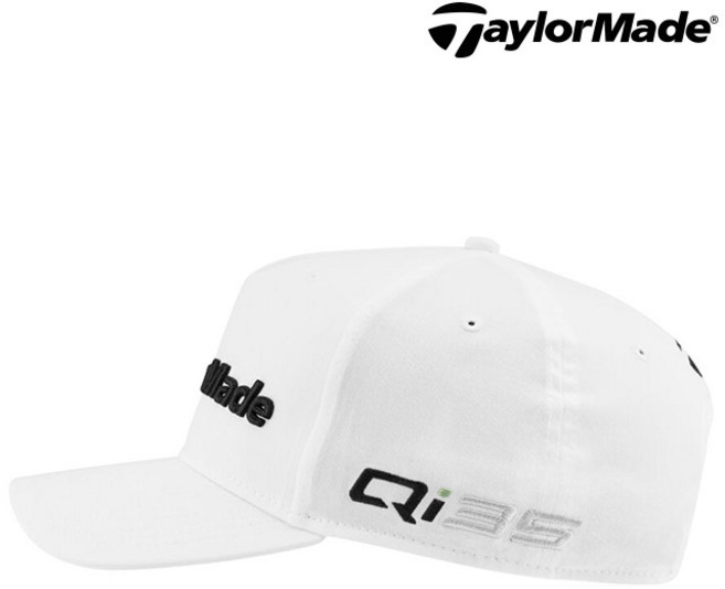 테일러메이드 TM25 투어 A-프레임 골프모자 Qi35로고, 화이트