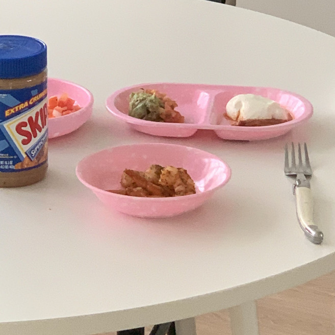 (앞접시) 멜라민 레트로 분식접시 포장마차 분식집 그릇 4colors, 1개, 노랑