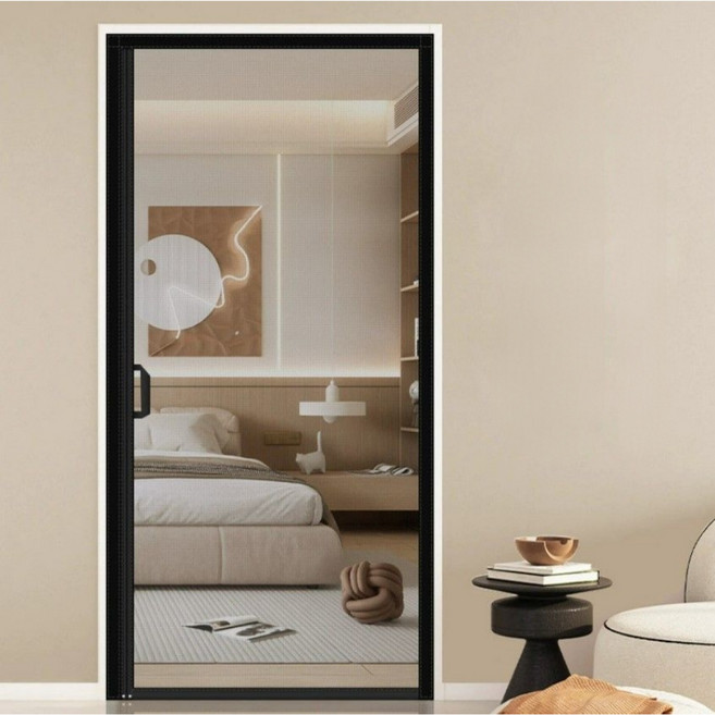 블루조이 프리미엄 자석 현관 방충망 손잡이형, 1개