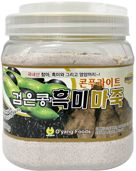 오양식품 콘푸라이트 검은콩 흑미 마죽, 800g, 1개