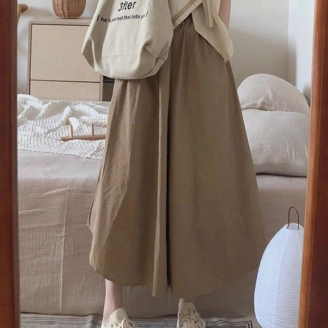 夏裝微胖顯瘦多巴胺穿搭裙褲套裝，小個子闊腿休閒兩件套，夏季時尚女裝