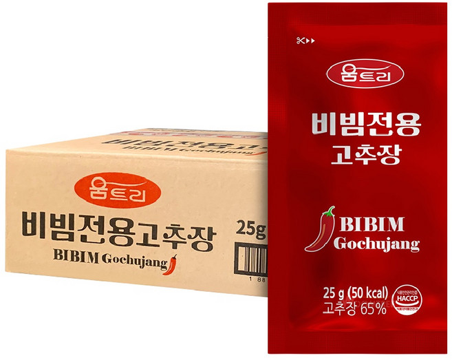 움트리 비빔전용 고추장 25g x 300ea, 300개