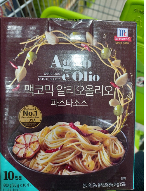 맥코믹 알리오올리오 파스타소스, 800g, 4개