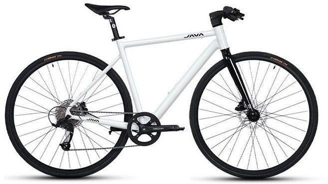 자바 벨로체SE JAVA 입문용 로드자전거 가성비 학생로드, L (177-183cm), C. 화이트 / 플랫바, 1개