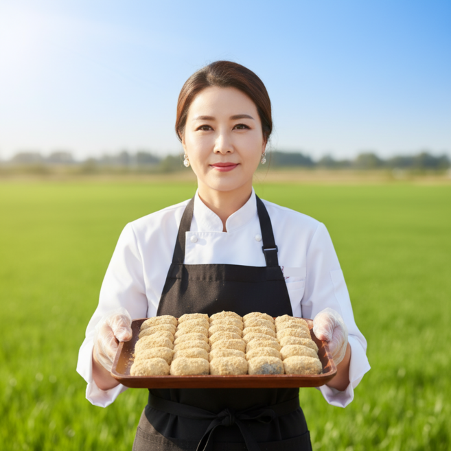 [명품] 전통방식 쫀득 인절미 대용량, 5개, 900g