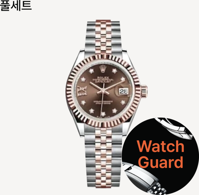 워치가드 (명품시계 보호필름) - 롤렉스 레이디 데이트저스트 신형 28 쥬빌레 풀세트 Ref. 279171 279174 279173등