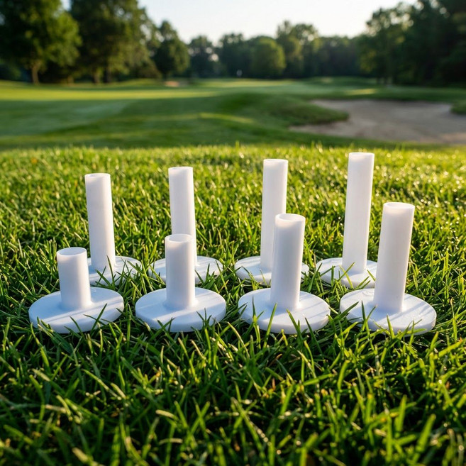 골프 고무티 매트 타석 교체용 35mm에서 80mm까지 mam+8974yi, 화이트, 3개