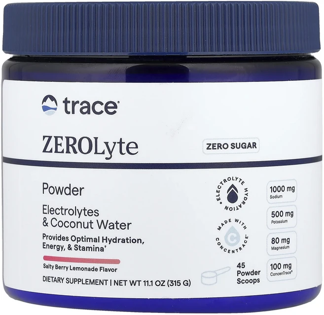 매우편하고 Trace ZEROlyte Powder 솔티 베리 레모네이드 315g(11.1oz) 끝내주게잘나가는상품, TraceZEROlytePowder솔티베리레모네이드31, 315g, 1개 - 쿠팡