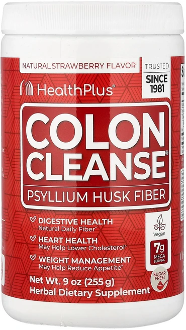 Health Plus Colon Cleanse® 천연 딸기 맛 255g(9oz) Plus (헬스 플러스), Health Plus, Colon Cleanse®,, 1개, 255g - 쿠팡