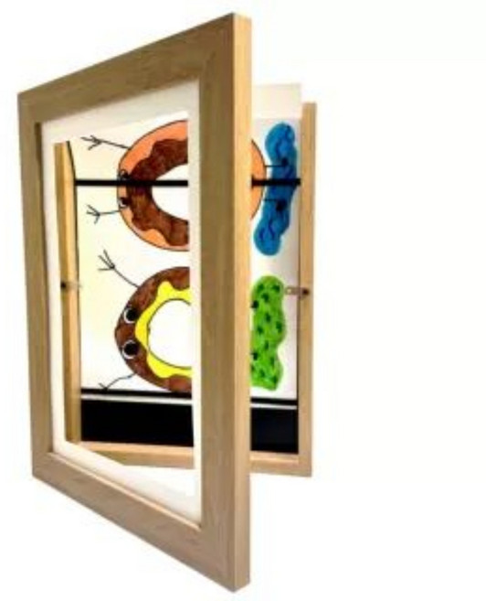 여닫이액자 수납형 가훈 전시 작품, 1개