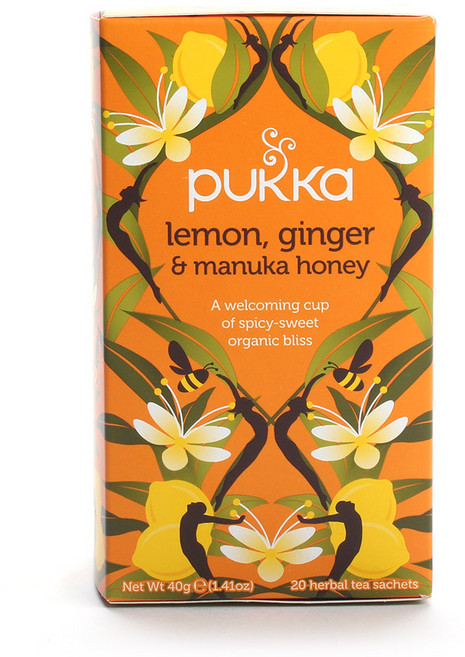 PUKKA 檸檬薑麥蘆卡蜂蜜茶, 20入, 2g