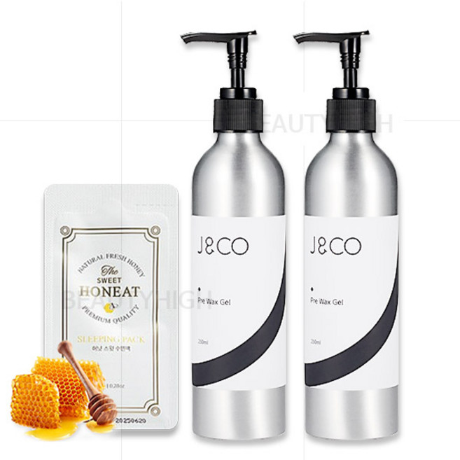 (2개+수면팩크림8g 5개증정) 제이엔코 프리왁스 젤 250ml - 왁싱후처리제