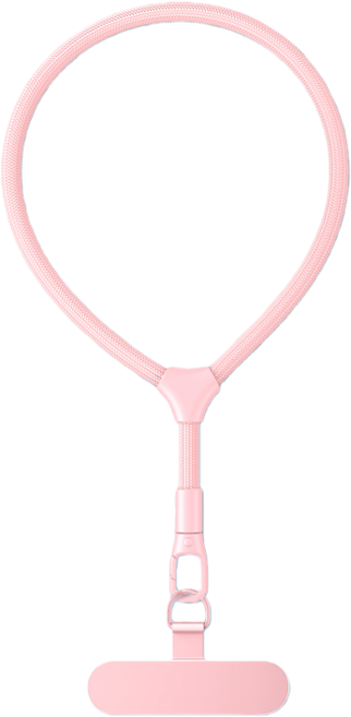 Miri&Ju 튼튼한 강화루프 휴대폰 도난방지 핸드폰줄 스트랩 손목형, 1개, 핑크