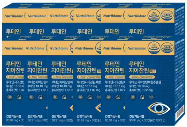 뉴트리바이옴 루테인 지아잔틴 미니 눈건강 영양제, 12개, 30정