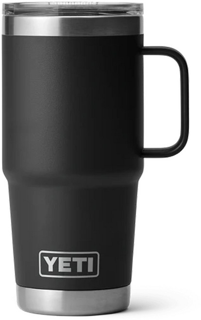 예티 램블러 20oz 텀블러 트라벨 머그컵 마그넷 뚜껑포함 6종 591ml YETI RAMBLER TRAVEL MUG, 블랙, 1개
