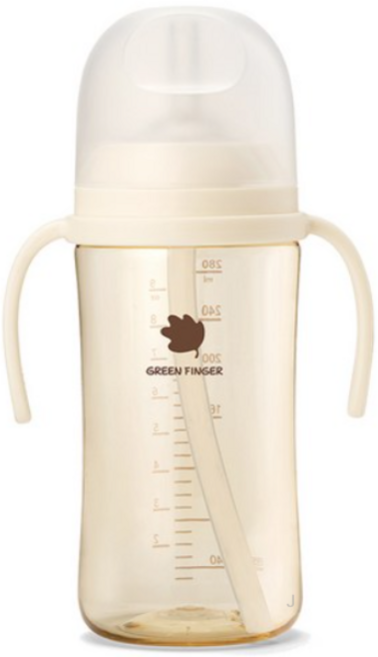 그린핑거 베베그로우 PPSU 빨대컵 280ml, 30개, 크림