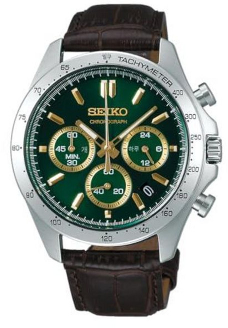 4위 - Seiko 세이코 셀렉션 SBTR021 블랙 외 크로노그래프 가죽시계