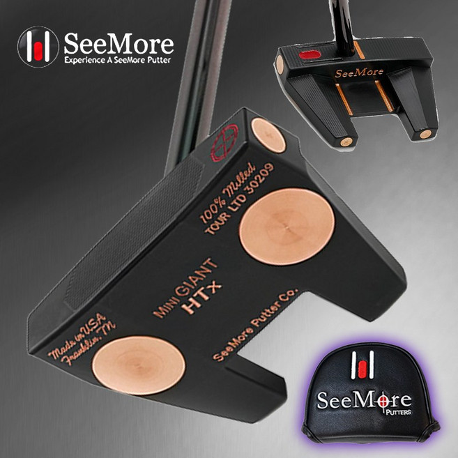 시모어 미니 자이언트 HTX 블랙 골프 말렛 퍼터 오리엔트골프 2024년형, 33인치