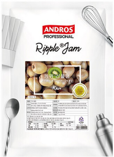 앤드로스 키위 리플잼 1kg 1박스 6개 과일쨈