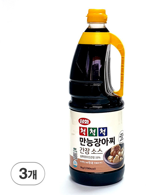 삼화식품 척척척 만능장아찌 간장소스, 2kg, 3개