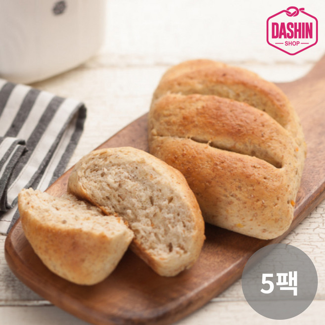 [주문 후 제빵] 통밀당 천연발효 통밀옥수수빵 170g(2개입) / 아르토스베이커리 비건빵, 5개, 170g