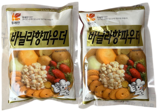 뚜레반 바닐라 향 파우더 150g, 2개
