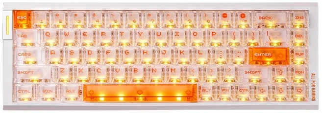 ATK RS6 에어 게이밍 키보드 마그네틱 스위치 e스포츠 싱글 모드 유선 노트북 기계식 키보드 8000Hz RT 0.0, 01 Ice Blade Switch, 01 white