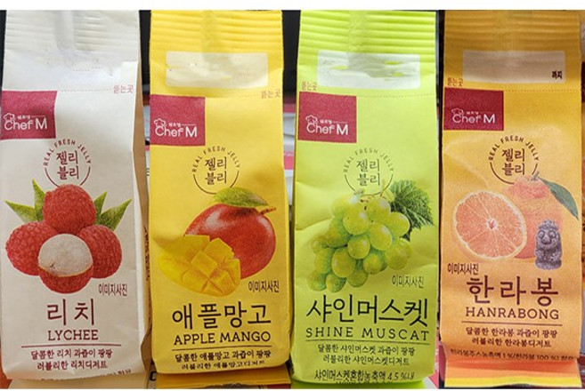 Chef M 쉐프엠 젤리블리 (리치 애플망고 샤인머스켓 한라봉 / 4종 택 1) 60g (한국에서 만나는 대만젤리), 1개