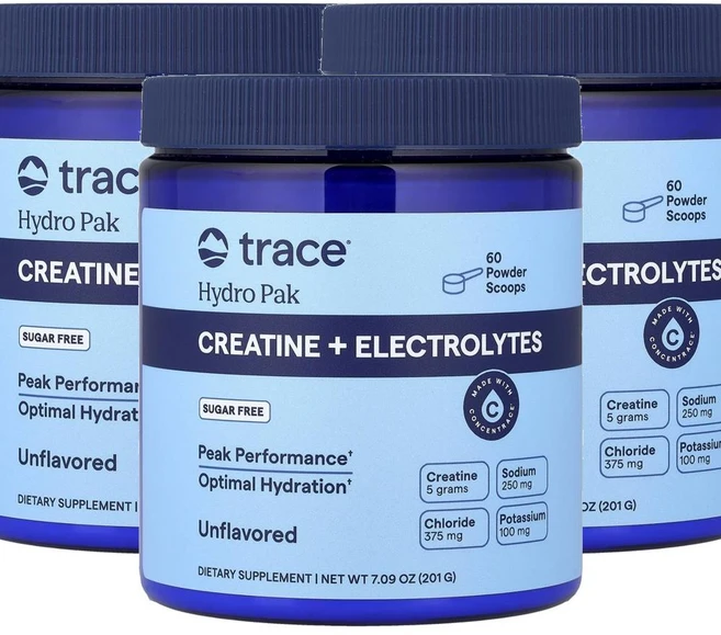 트레이스 하이드로 팩 크레아틴 플러스 일렉트로라이트 언플래버드 Trace Hydro Pak Creatine + Electrolytes Unflavored 201g - 쿠팡