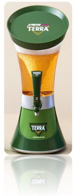 테라 타워 쏘맥 제조기 미니 mini 소주 맥주 소맥 디스펜서 진로 이즈백 두껍상회, 테라타워 mini 그린, 1개