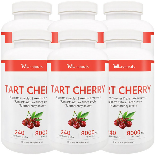 [미국빠른직구] 마이라이프 내추럴스 몽모랑시 타트체리 8000 240정 6병, 6개