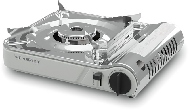 엠아이티파이브스타 고화력 가스버너, 라이트그레이, 1개