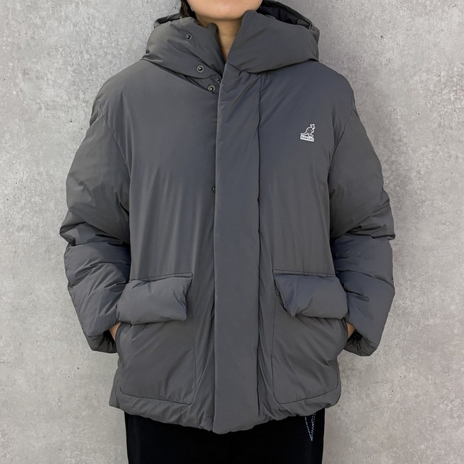 [국내정식매장] 캉골 패딩 Kangol 레트로코어 엑스페디션 다운 자켓 9584 다크그레이